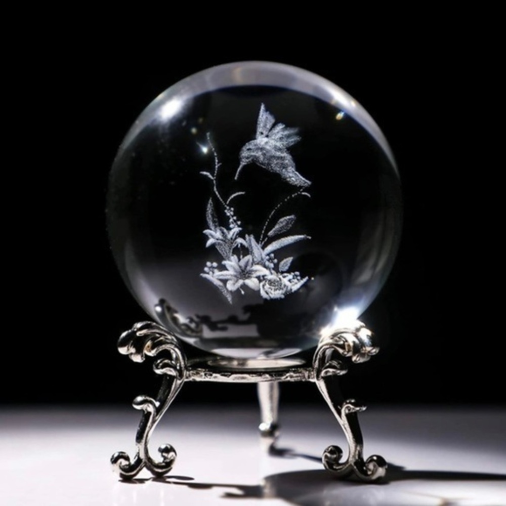 Hummingbird 3D Paperweight with stand